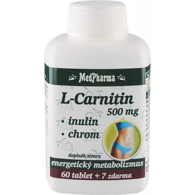 MedPharma L-Carnitin 500 mg+Inulin+Chrom 67 tablet – Hledejceny.cz