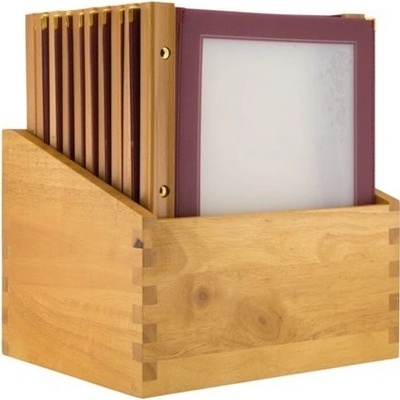 SECURIT Box s jedálenskými lístkami Wood Line - vínová MC-BOX-WRA4-WR