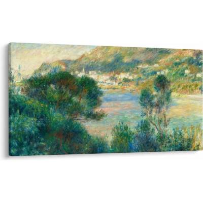Obraz - Auguste Renoir, View of Monte Carlo from Cap Martin, reprodukcia, jednodielne 120x70 cm