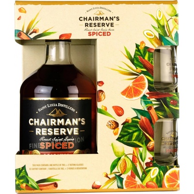 Chairman's Reserve Spiced 40% 0,7 l (dárkové balení 2 skleničky)