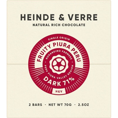 Heinde & Verre 71% Fruity Piura Peru 70 g
