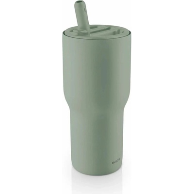 Eva Solo Eva Trio Sip'n'Go termohrnek s brčkem 600 ml Green Goddess zelený nerezový