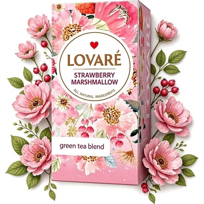 Lovaré Čaj Strawberry Marshmallow 24 ks