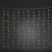 Svetelný záves Konstsmide 120 LED 140x120 cm jantárové svetlo
