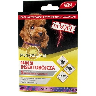 Pchełka TickOFF Insekticídny obojok pre psa 45 cm