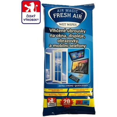 fresh AIR Car Čistiace obrúsky na Monitory, elektroniku 20 ks