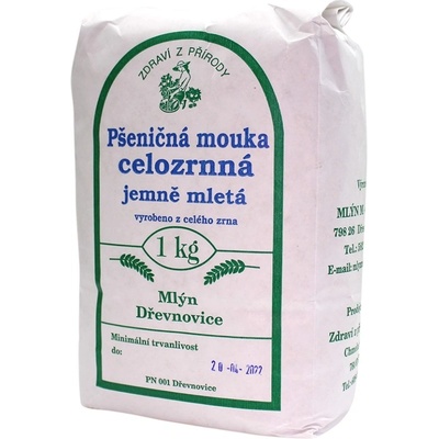 Zdraví z přírody Mouka pšeničná celozrnná jemně mletá 1 kg