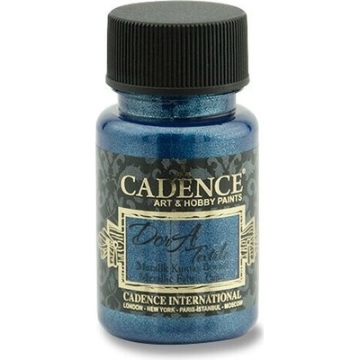 Farba na textil CADENCE DORA 50 ml metalická tm.modrá