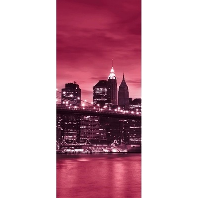 Preinterier DV0113 Fototapeta na stenu Ružový New York vlies 91cm x 211cm