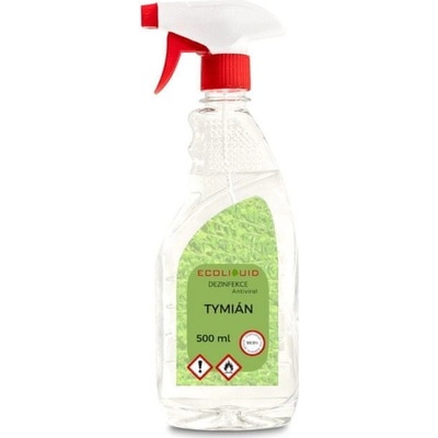 Ecoliquid Antiviral dezinfekce na ruce sprej tymián 500 ml