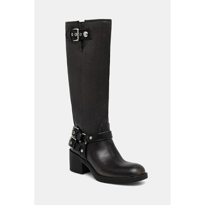 Guess kozačky nad kolena dámské MATLEY FLTMAT.LEA11.BLACK