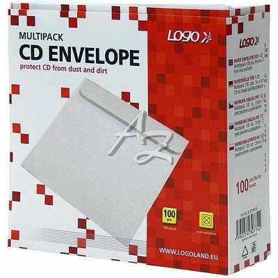 Logo papírová obálka na 1CD/100ks