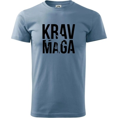 Nápis Krav Maga klasické pánské triko denim – Hledejceny.cz