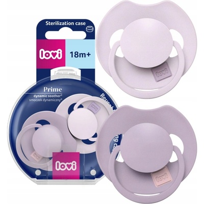 Lovi dudlík silikon dynamický Prime 2ks Baby Lilac/Violet