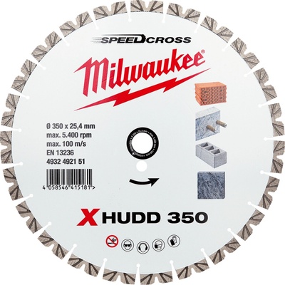 Milwaukee Diamantový rozbrusovací kotúč 350 mm 4932492151