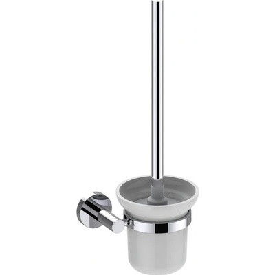 Sapho X-ROUND WC kefa nástenná mliečne sklo chróm XR323