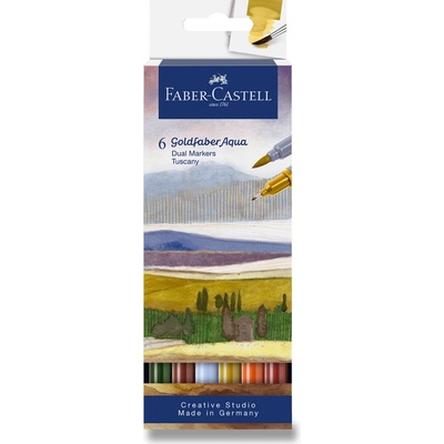 Faber-Castell 164521 Goldfaber Aqua Dual Marker 6 ks Tuscany