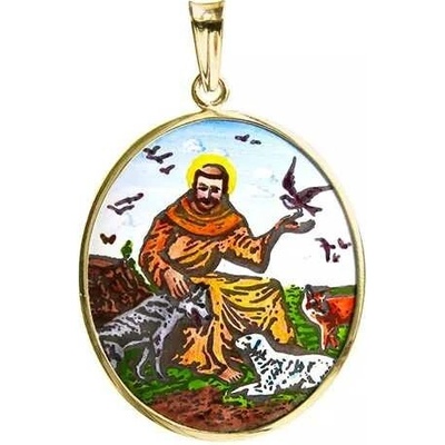 Aljančič František z Assisi madonka 378H zlato
