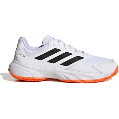 adidas Courtjam Control 3 Clay Tennis Shoes Ftwr White/Core Black/Lucid Orange