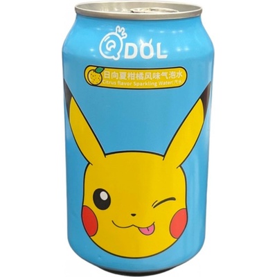 QDol Pokemon Pikachu Sparkling Water Drink Citrus 330 ml