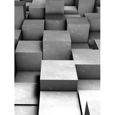 Preinterier Fototapeta panel - PL0485 - 3D kocky vlies - 206cm x 275cm