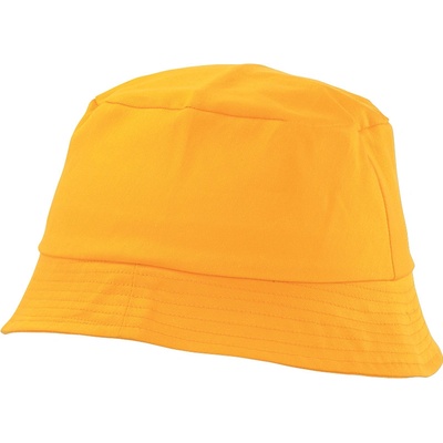 Lehký žlutý plátěný klobouk