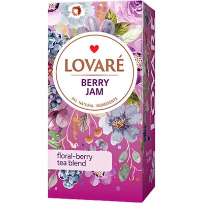 LOVARÉ Berry Jam bylinný čaj 24 ks