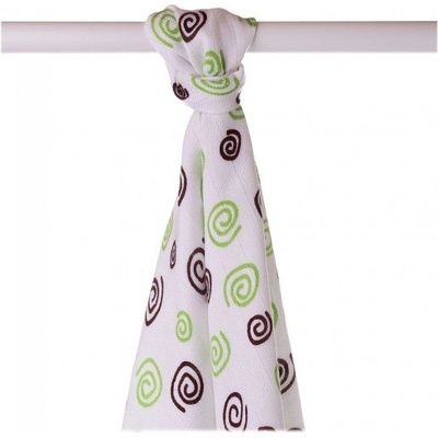 Kikko osuška Bambusová línia kolekce Spirals&Bubbles potisk 1 ks 90x100 cm Lime Spirals 2020