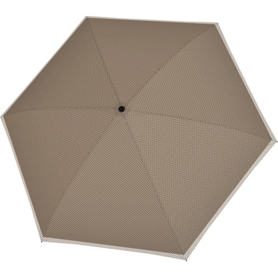 Doppler Fiber Havanna Chevron Sand dámsky skladací dáždnik