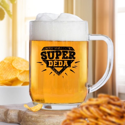 Ahome Půllitr na pivo Super děda 500 ml