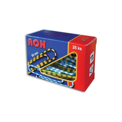 Aktové spony RON - 50 mm / 25 ks zebra