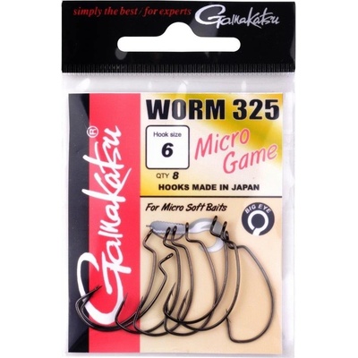 Gamakatsu Worm 325 Micro Game vel.6 8 ks