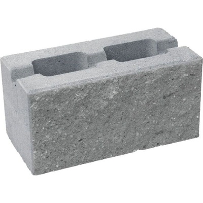Tvárnice plotová CS BETON Blok 30 jednostranně štípaná s prořezem šedá – 400 x 300 x 200 mm