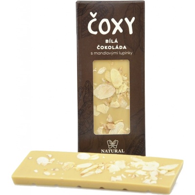Natural Jihlava ČOXY bílá s mandlovými lupínky a xylitolem 50 g