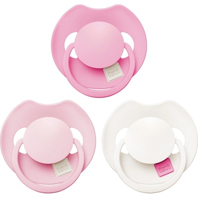 LOVI Dudlík silikonový dynamický Prime 3ks Peony Pink
