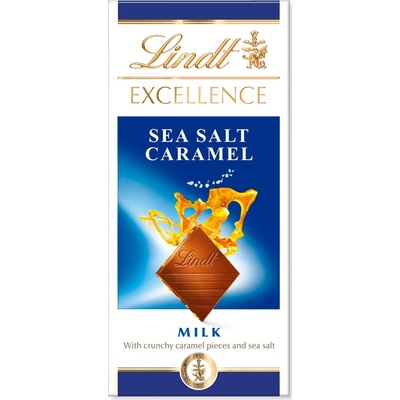 Lindt EXCELLENCE mléčná s karamelem a se solí 100 g