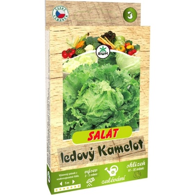 BIOM Výsevný pásik Šalát ľadový Kamelot 5 m