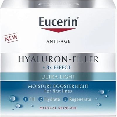 Eucerin Hyaluron-Filler + 3x Effect Noční pleťový krém 50 ml – Hledejceny.cz