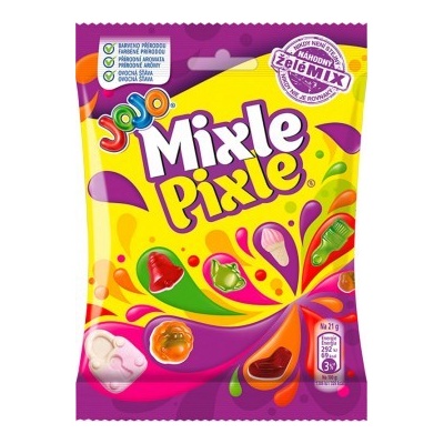 Jojo Mixle Pixle želé mix tvarů a ovocných příchutí 80 g