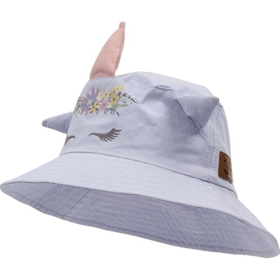 Detský letný klobúk proti slnku so zvieracím motívom UV+ Mikk Line Lavender Aura