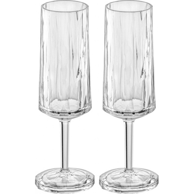 KOZIOL Sklenice na šampaňské CLUB No 14 superglas transparentní 2 x 100 ml