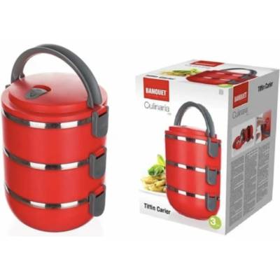 Banquet Obedár plastový CULINARIA Red 2,1l, 3 diely