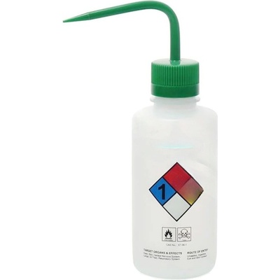 Tryska s potiskem Methanol, 500 ml, samoventilační, LDPE, závit 28 mm