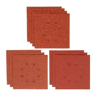 Stanley papíry pro vibrační brusku 114x114mm děrované