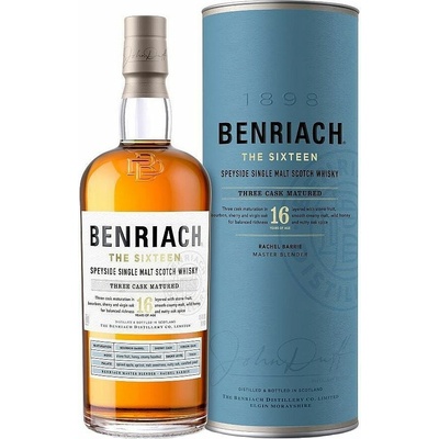 BenRiach 16 Y.O. the Sixteen & Three cask matured 43% 0,7 l (tuba)
