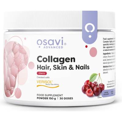 Osavi Collagen Peptides Hair, Skin & Nails 150 g Třešeň