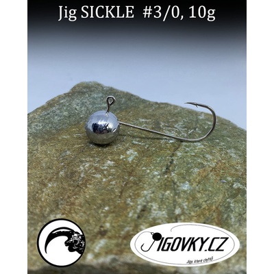 Jigovky.cz Jigové hlavičky Sickle vel.3 10g 5 ks