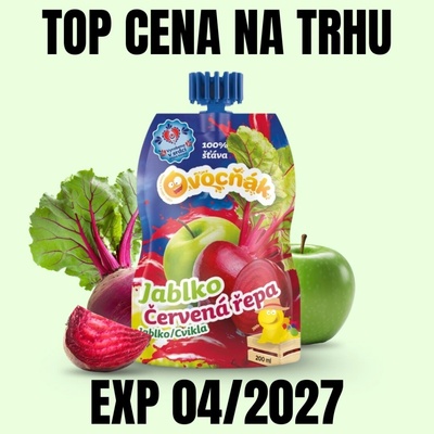 Ovocňák mošt jablko a červená řepa 200 ml – Hledejceny.cz