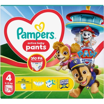 Pampers Active Baby Pants 4 2 x 72 ks