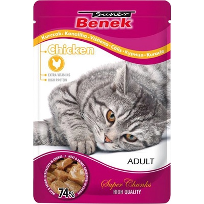 Super Benek Super Chunks hovädzie v omáčke 24 x 100 g